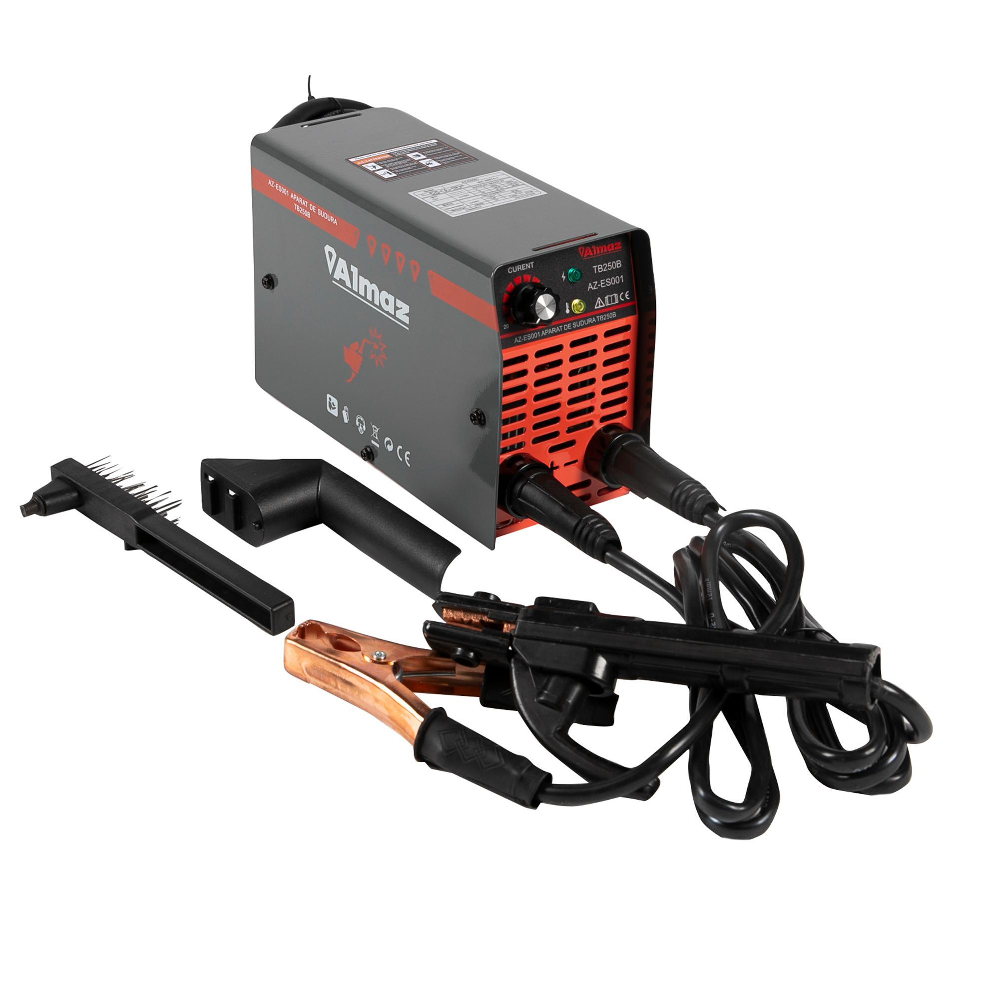 Set invertor sudura + masca sudura cristale lichide, Almaz AZ-ES1012-G01, MMA 180A
