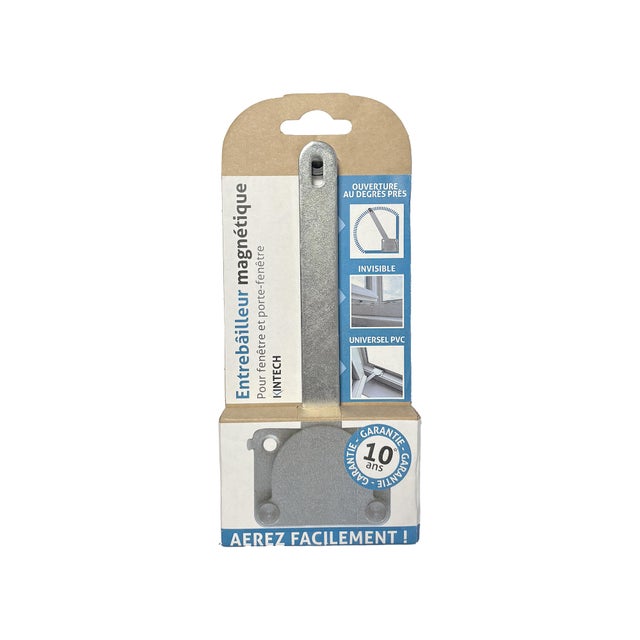Entrebâilleur de fenêtre acier argent, KINTECH