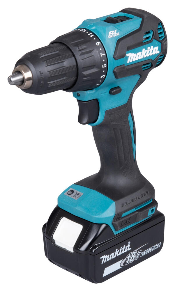 TALADRO PERCUTOR BATERÍA MAKITA DHP453RFX8 18V BRUSHLESS 3AH - 2
