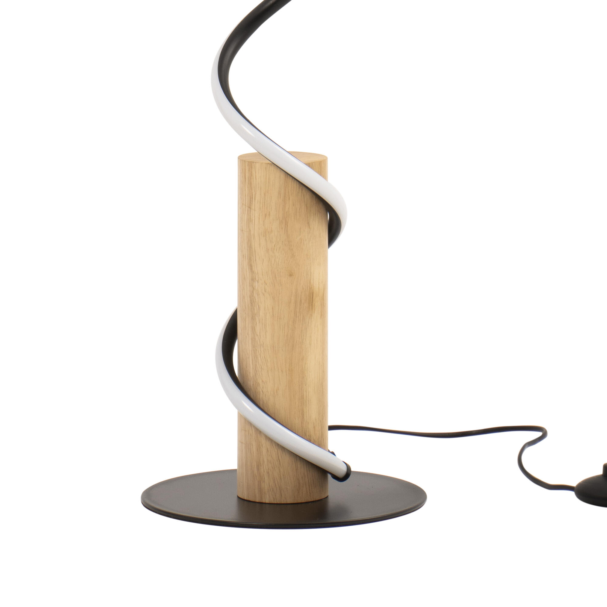 Lampadaire LED Spirale, aluminium, noir, H.133 cm - 6