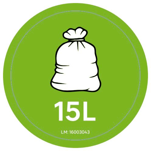 Balde de lixo extraível PLÁSTICO 13L BRANCO - 2