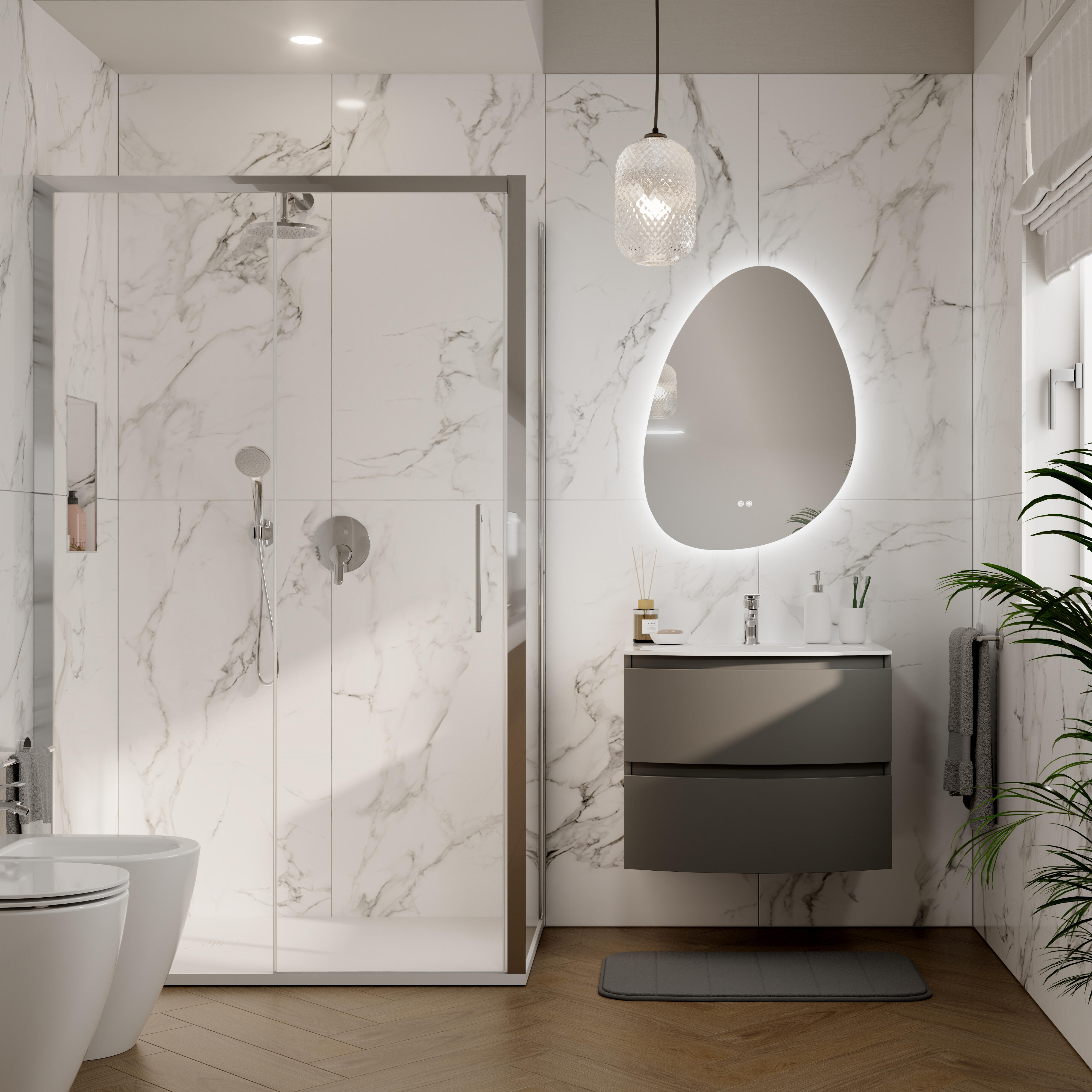 Cristal para mampara  corredera transparente Remix2 120x195 cm 6mm - 5