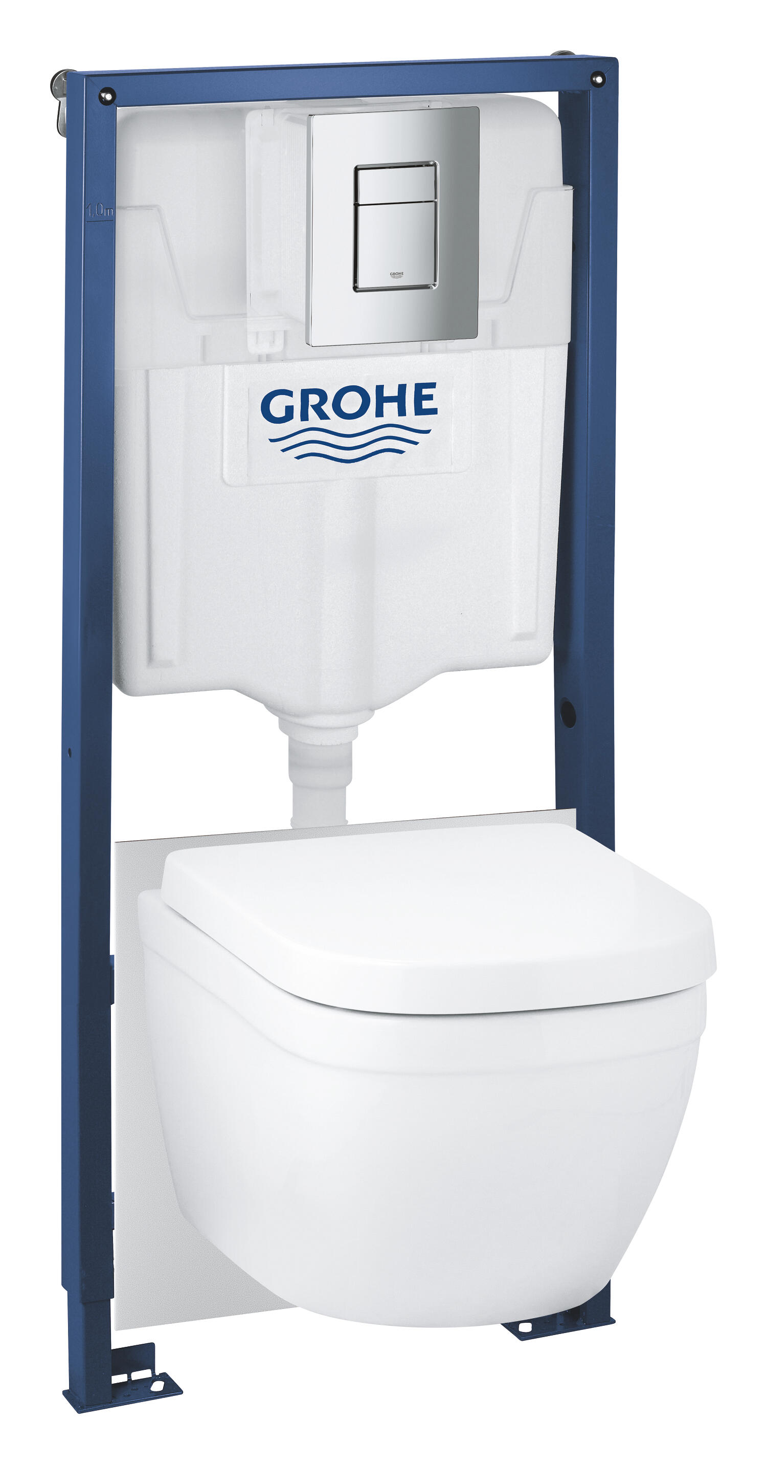 Placa de acionamento 15,6x19,7 cm cromado Grohe Even - 2