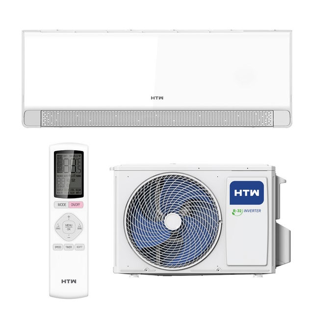 Aire acondicionado split 1x1 HTW IX39 PLUS S035 3000 fg Wi-Fi blanco