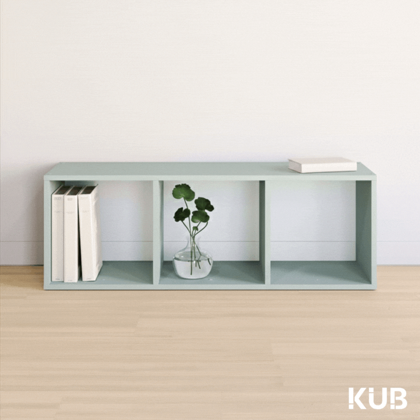 Estante Kub 3x1 Spaceo 36X32X105CM verde - 8