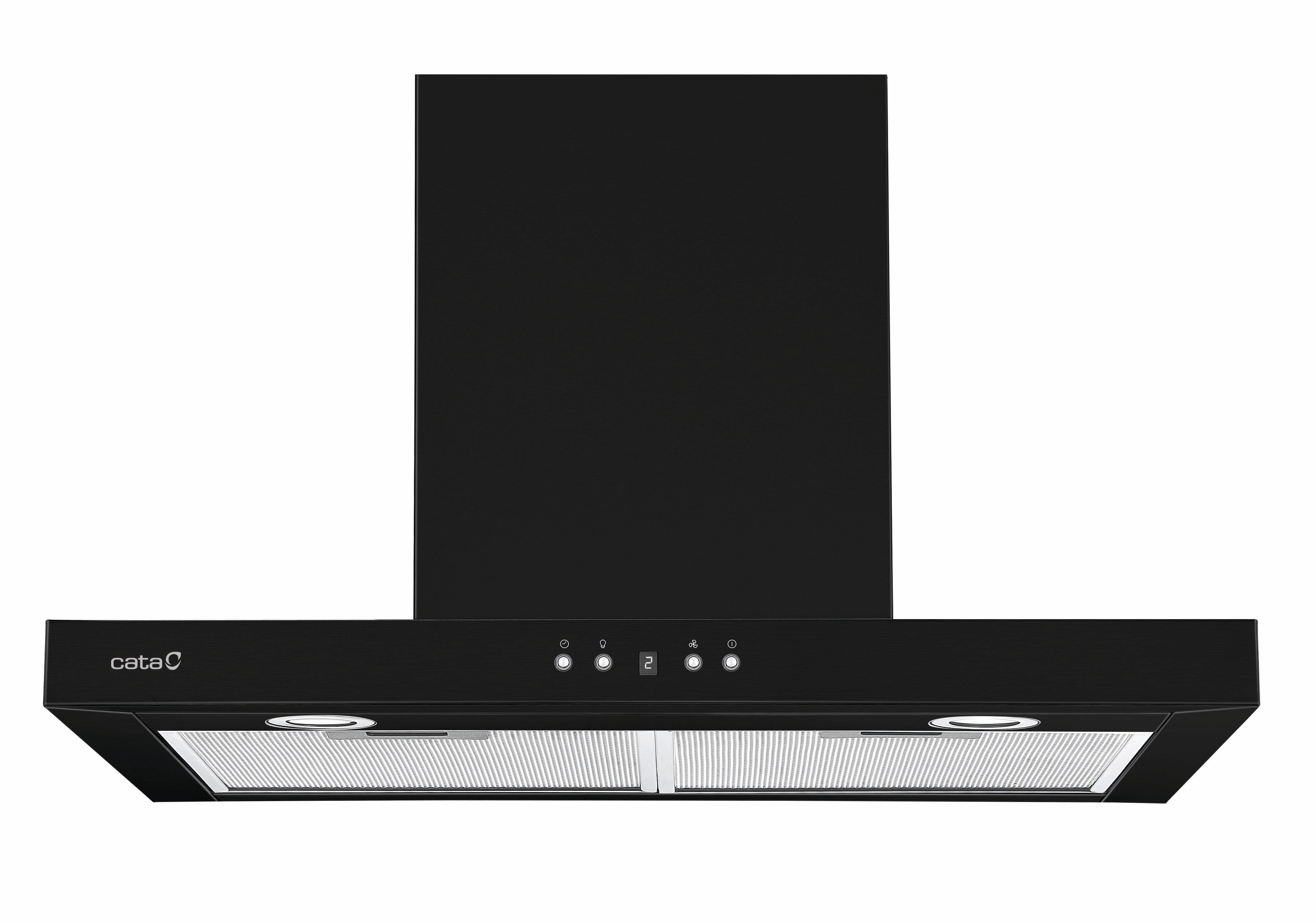 Cata Campana Decorativa Pared S Pro 7000 Bk Con 3 Velocidades 70 Cm 1027 M/H Clase A Negro , Leroy Merlin