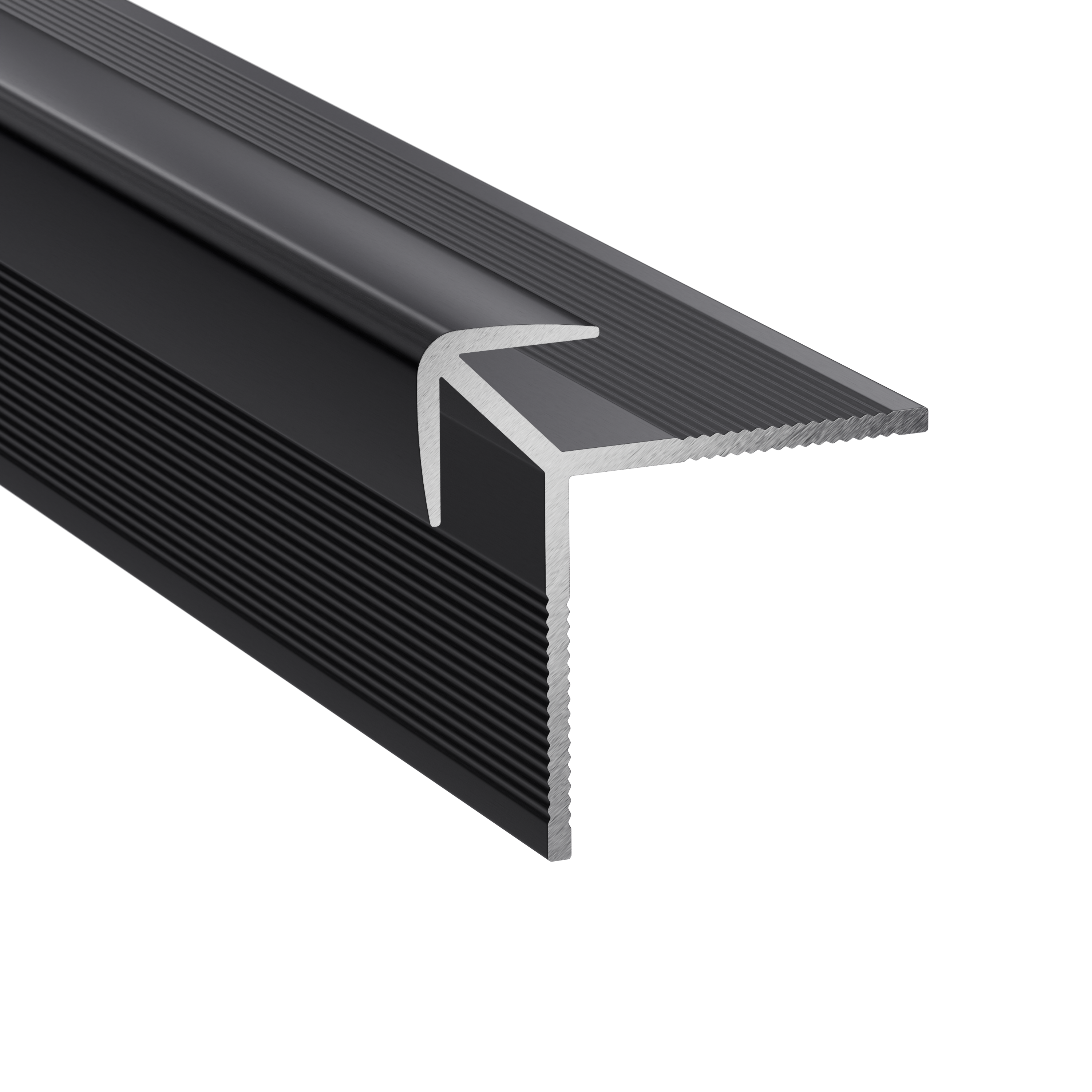 Profil zewnętrzny aluminiowy 280x2.59 cm do paneli ściennych winylowych czarny mat