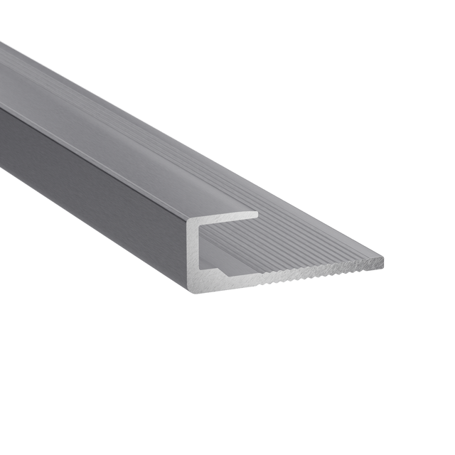 Profil zakończeniowy aluminiowy 280x1.98 cm do paneli ściennych winylowych srebrny
