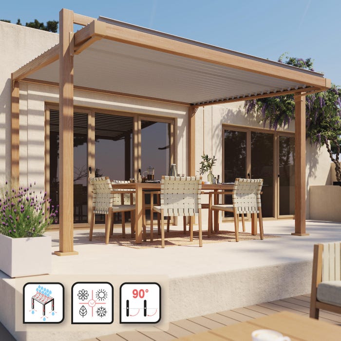 pergola bois naterial