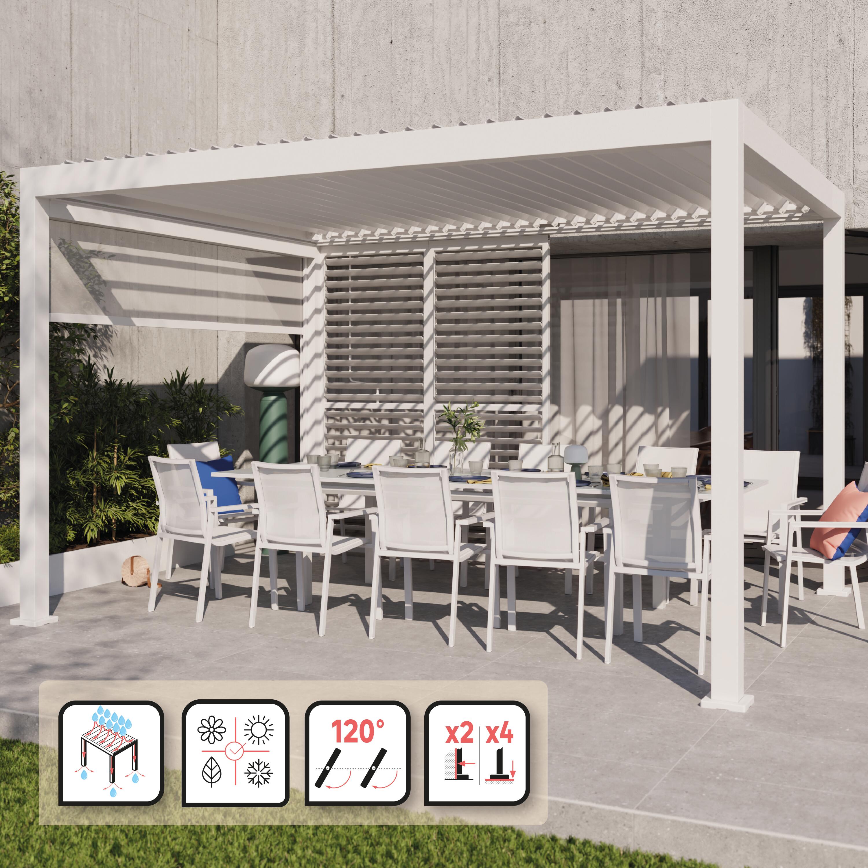 Pergola bioklimatyczna Clima Astra 300 x 393 cm biała Naterial - 8