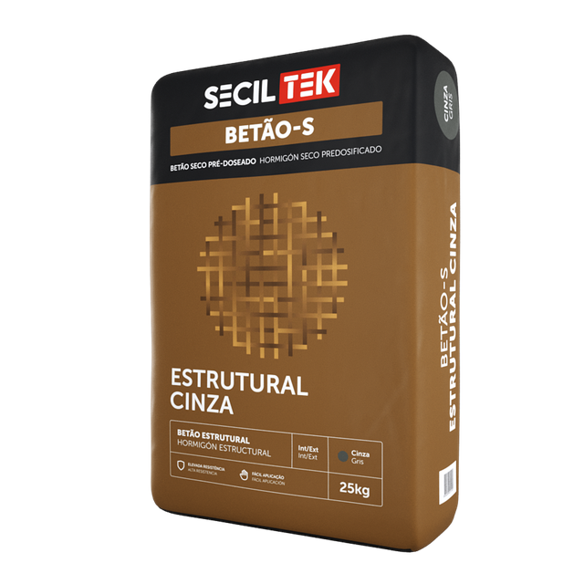 BETÃO ESTRUTURAL SECILTEK C30/37 25KG CINZA