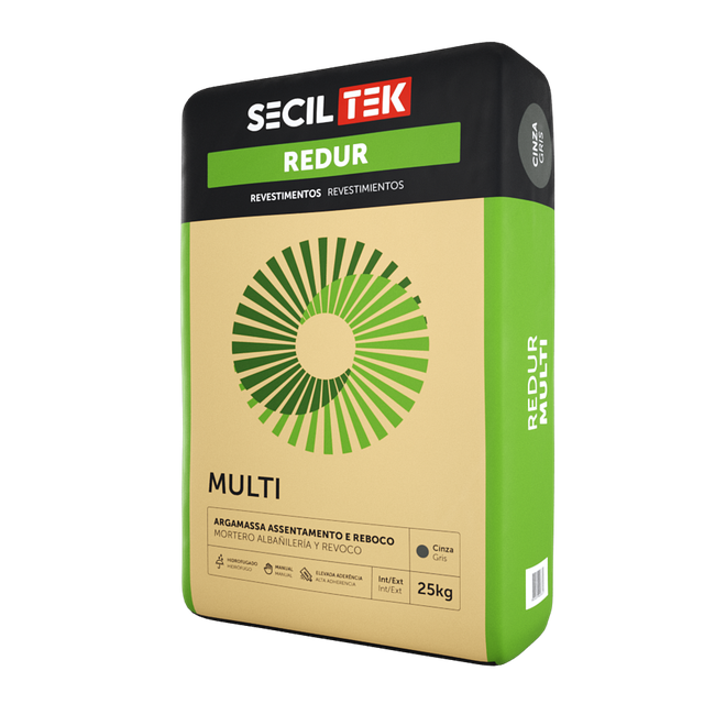 ARGAMASSA MULTIUSOS INTERIOR REDUR MULTI 25KG CINZA