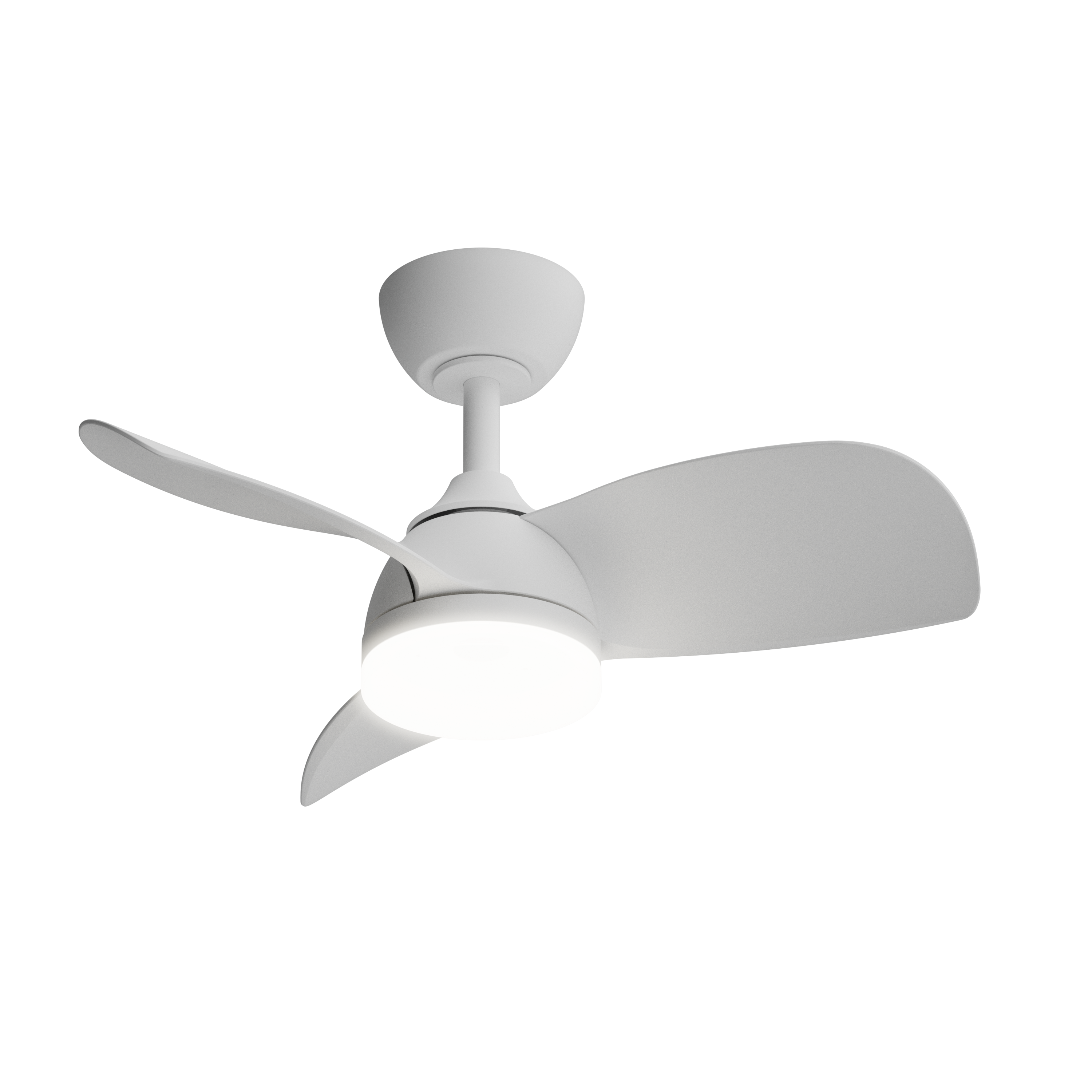 Ventilador de techo con luz silencioso DC 26W con mando ø71 cm Beach INSPIRE blanco luz CCT 3 aspas| 6 velocidades| modo verano/invierno| brisa| temporizador| recomendado para <13m² - 2