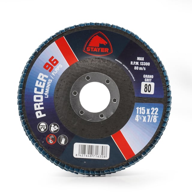 10 DISCOS LAMINAS METAL 115MM G40