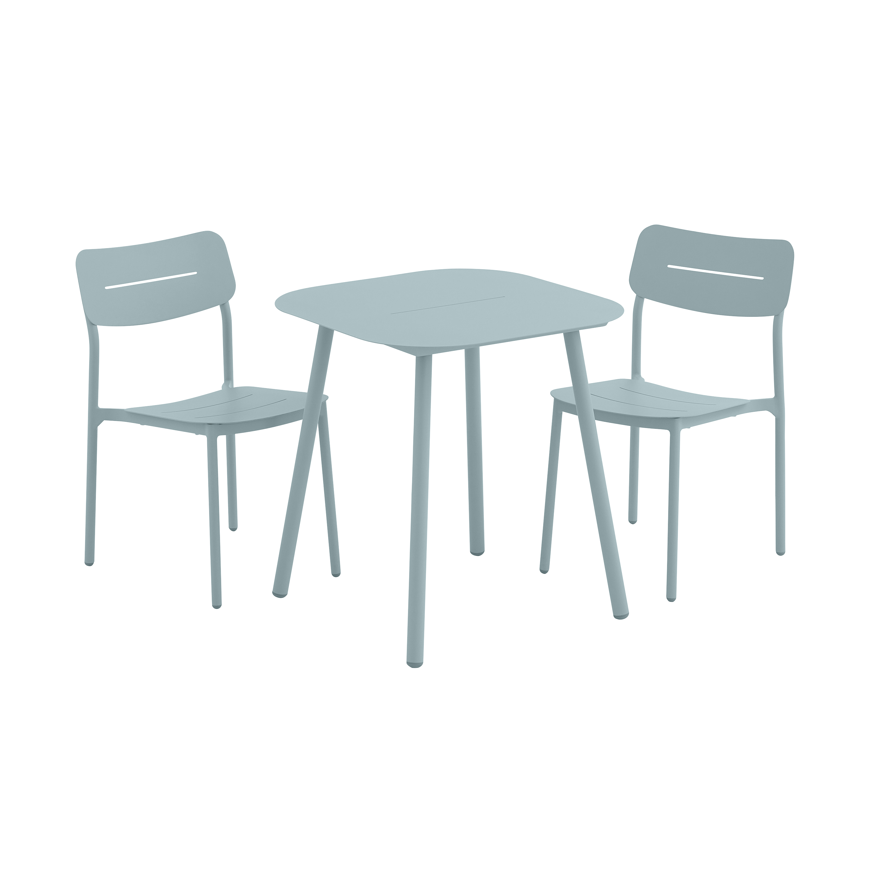 Chaise de jardin NATERIAL Anafi en aluminium bleu céladon - 9