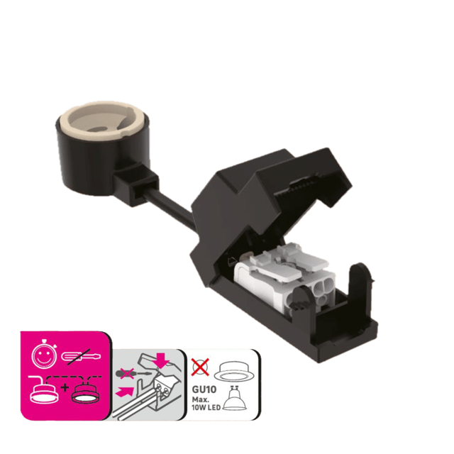Douille GU10 avec connecteur rapide sans outil INSPIRE