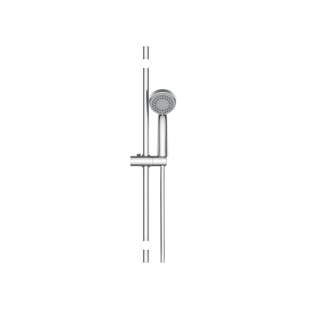Pommeau de douche avec flexible et barre de douche 3 jets chrome Edy SENSEA