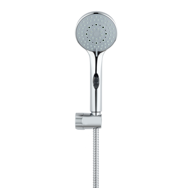 Trio (doccetta, tubo flessibile e supporto) SENSEA Cinco vasca in abs cromato L 9.5 x H 31 x P 11 cm anticalcare 5 getti