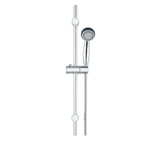 Pommeau de douche avec flexible et barre de douche 3 jet(s) chrome Ryco SENSEA