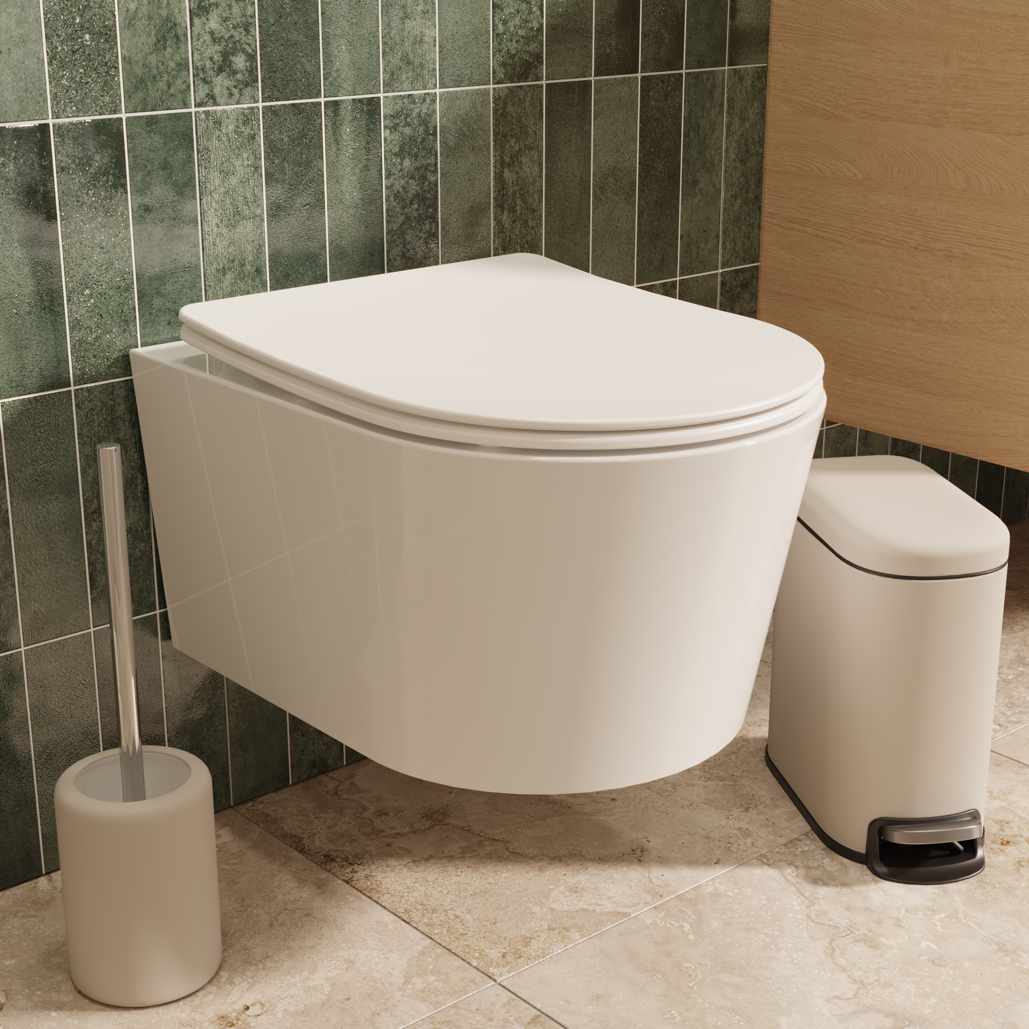 Abattant frein de chute en D blanc Remix SENSEA - 2