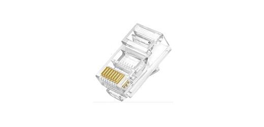 10 CONECTORES RJ45 CON FUNDA UTP CAT6