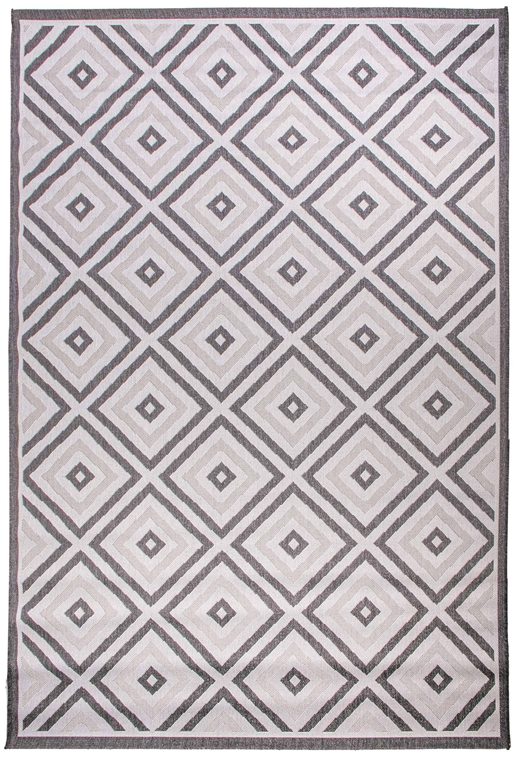Dywan zewnętrzny Jeans geometryczny jasnoszary 160 x 220 cm