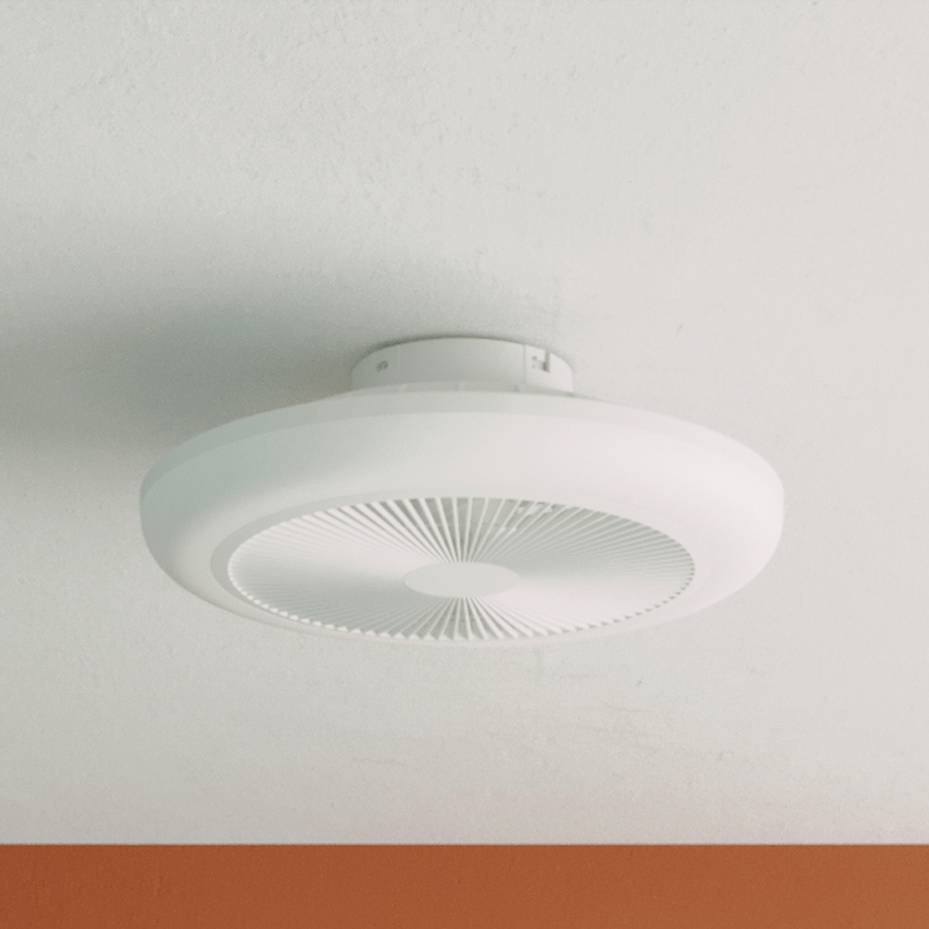 Ventilateur de plafond LED, Patna, 48 cm, blanc - 6