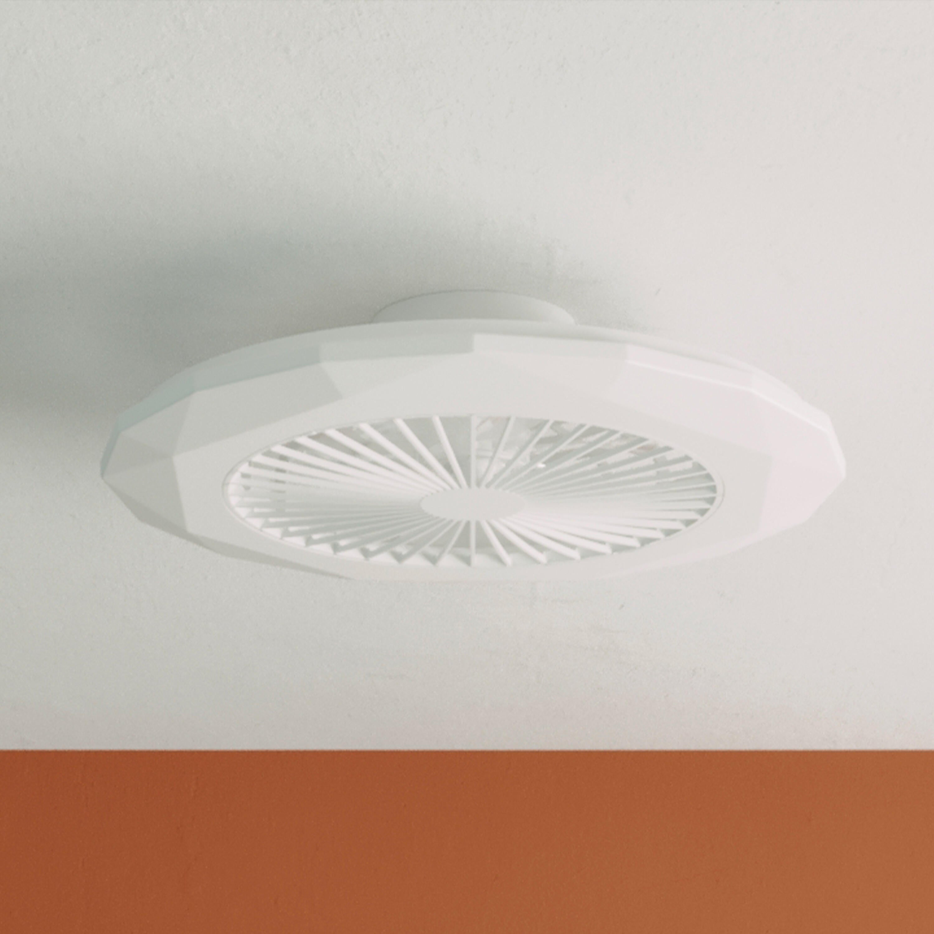Lampowentylator Lilly LED 2700 lm barwa od ciepłej do zimnej 58 cm biały Inspire - 8