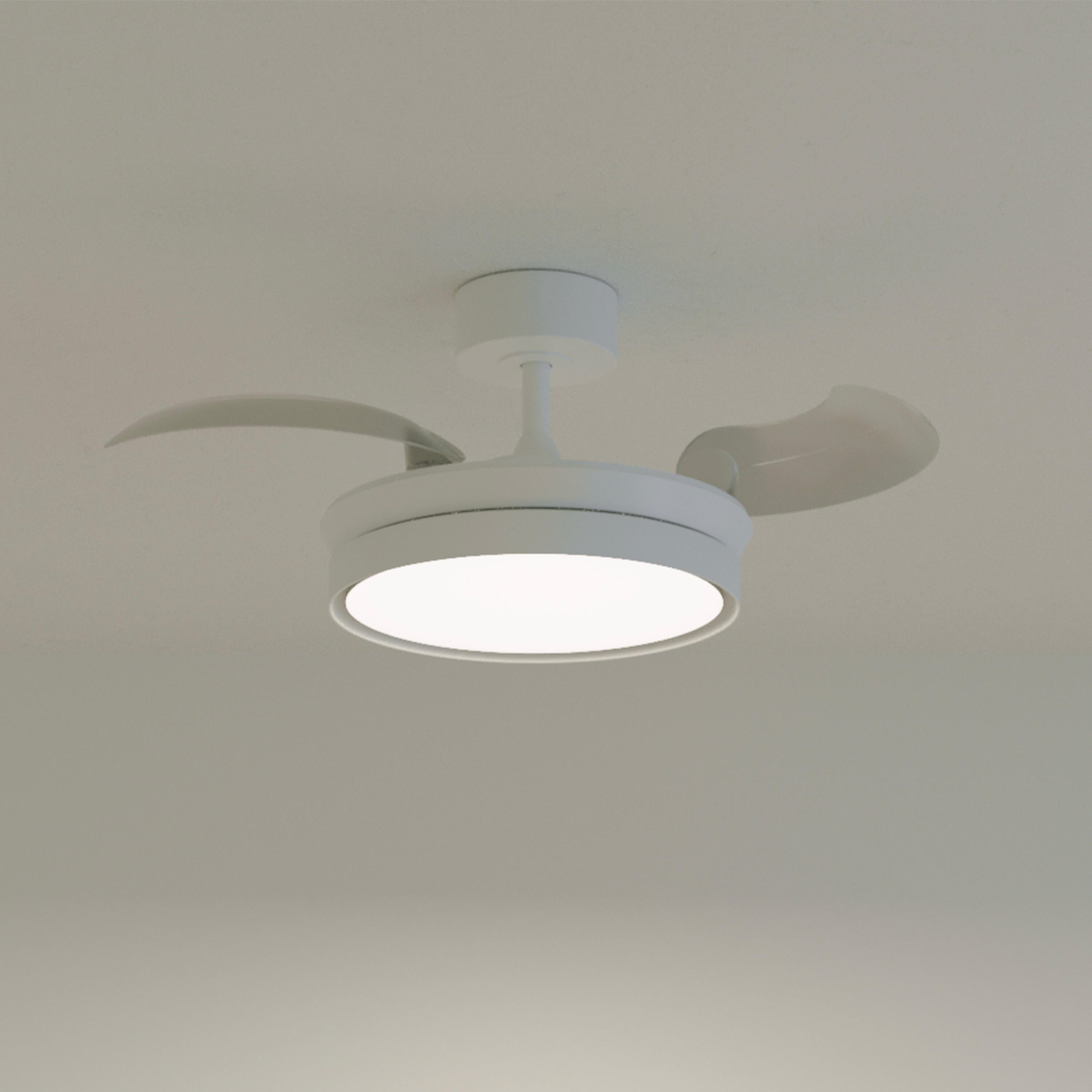Ventilateur de plafond LED silencieux, Ipora S, 91 cm, blanc - 7