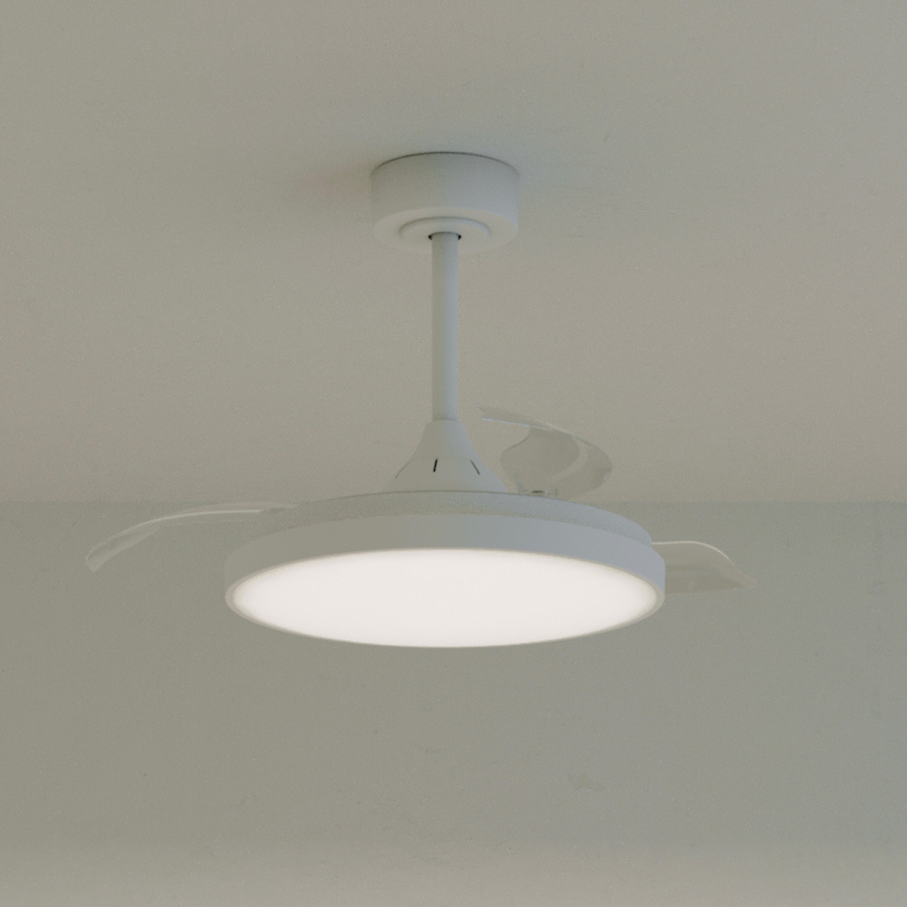 Ventilateur de plafond LED silencieux, Torrent S, 91 cm, INSPIRE, blanc - 10
