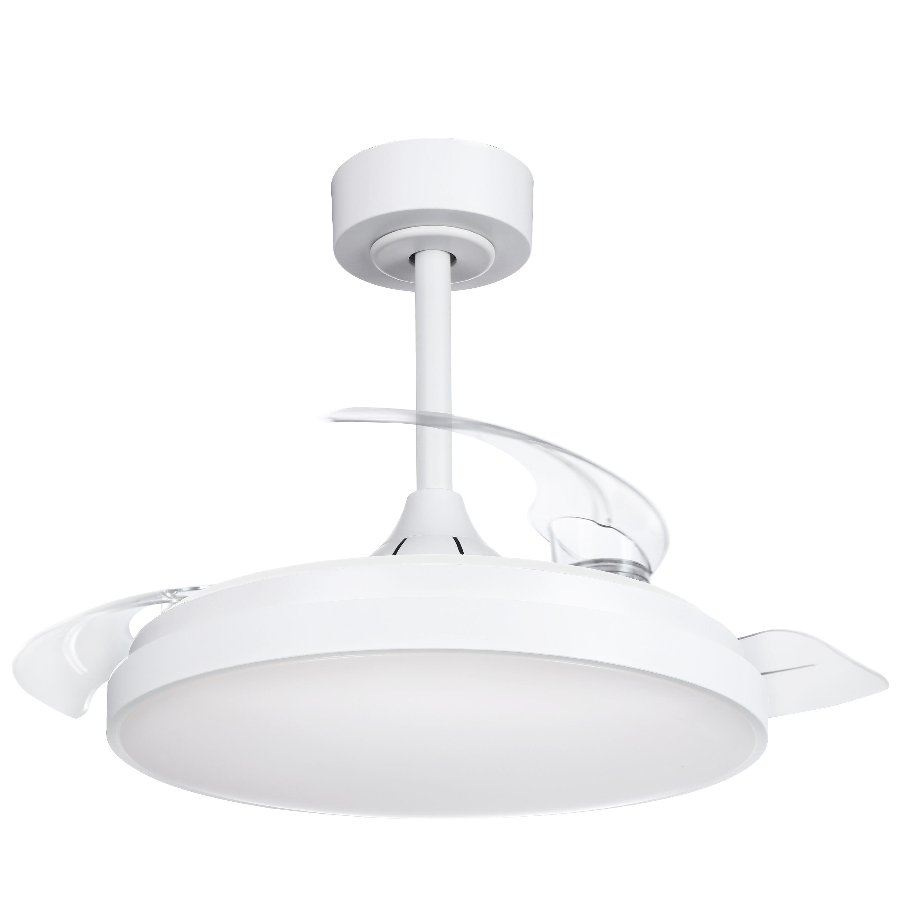 Ventilador de techo con luz silencioso DC 20W con mando ø91 cm Torrent INSPIRE blanco luz CCT 3 aspas retráctiles tipo lámpara| 6 velocidades| modo verano/invierno| temporizador| brisa| recomendado para <13m² - 3
