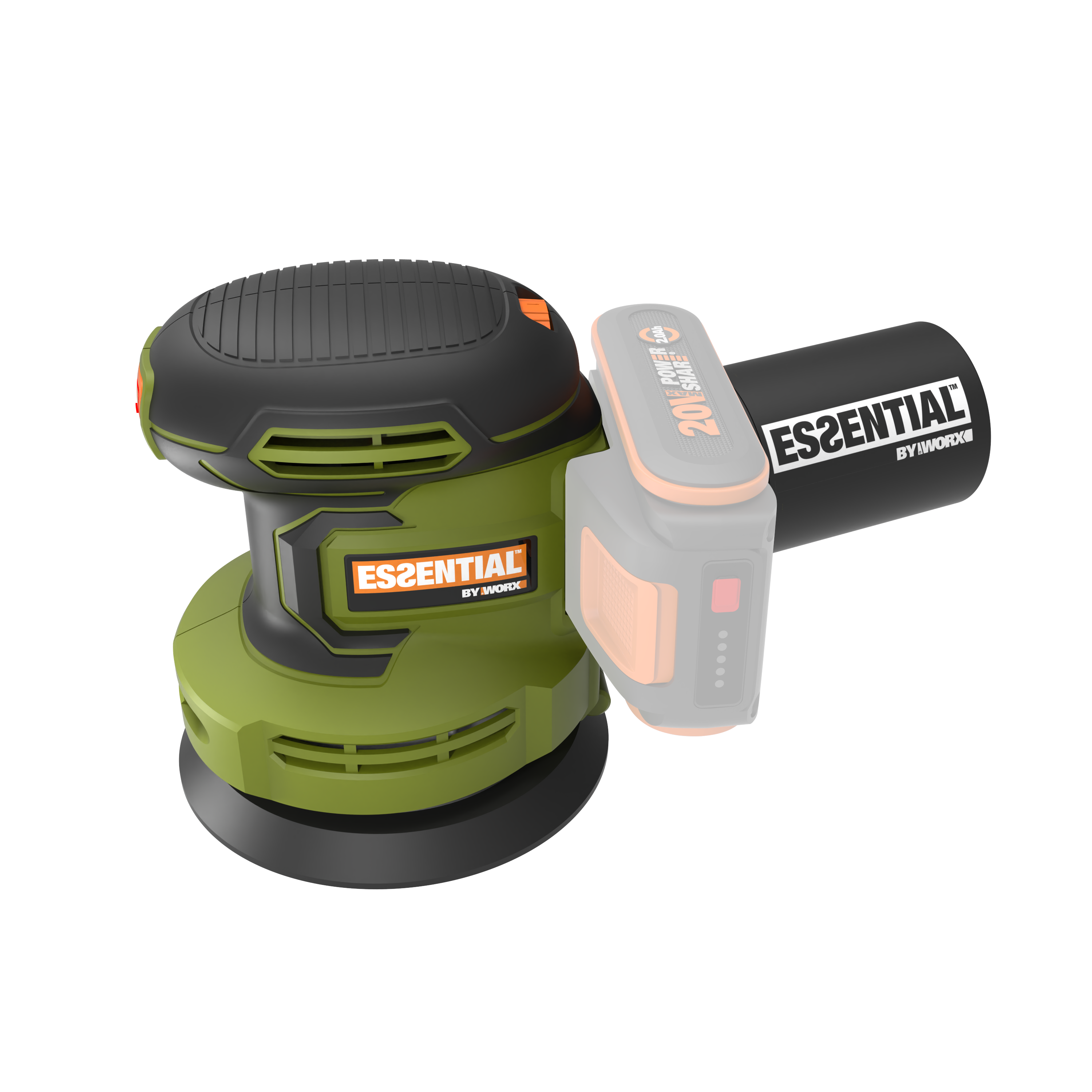 Ponceuse orbitale sans fil WORX Es825.9 20 V 2 Ah - 3