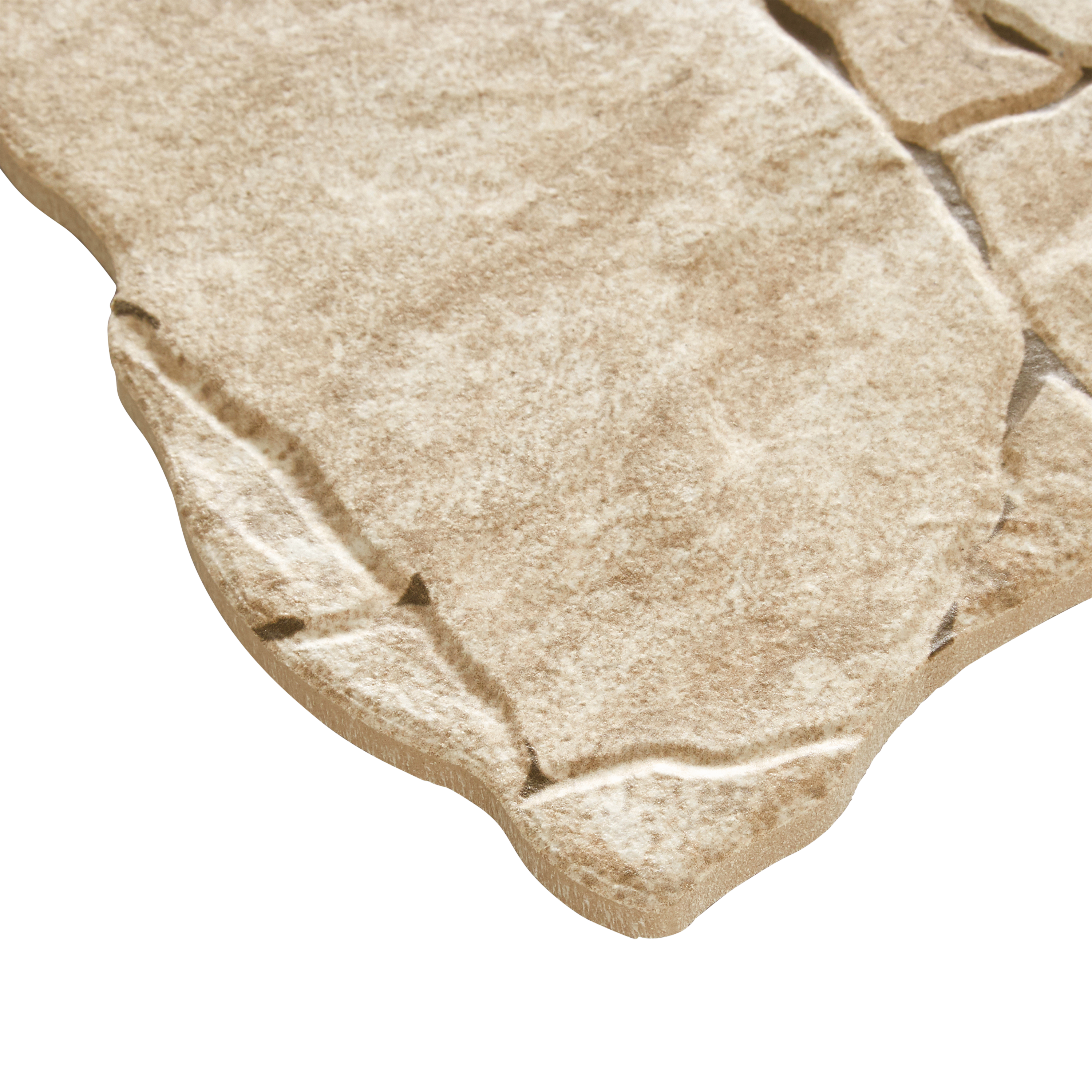 Carrelage mur extérieur / mur intérieur effet pierre ivoire Cook l.32 x L.48 cm  - 9