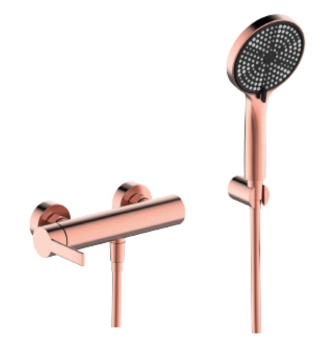 GRIFO DUCHA MONOMANDO RONDO PVD COBRE