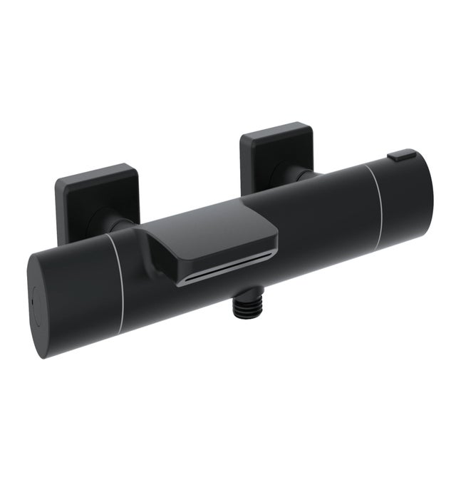 GRIFO DE BAÑERA TERMOSTÁTICO ROUEN NEGRO