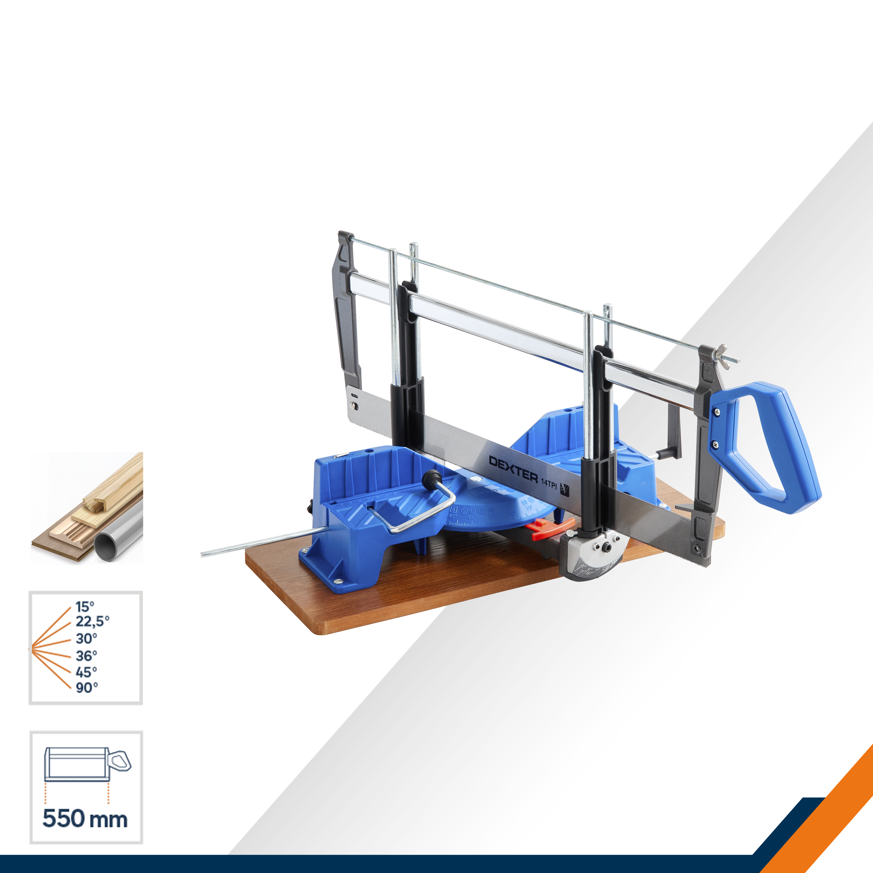 Sierra ingletar manual DEXTER 550mm  - 6