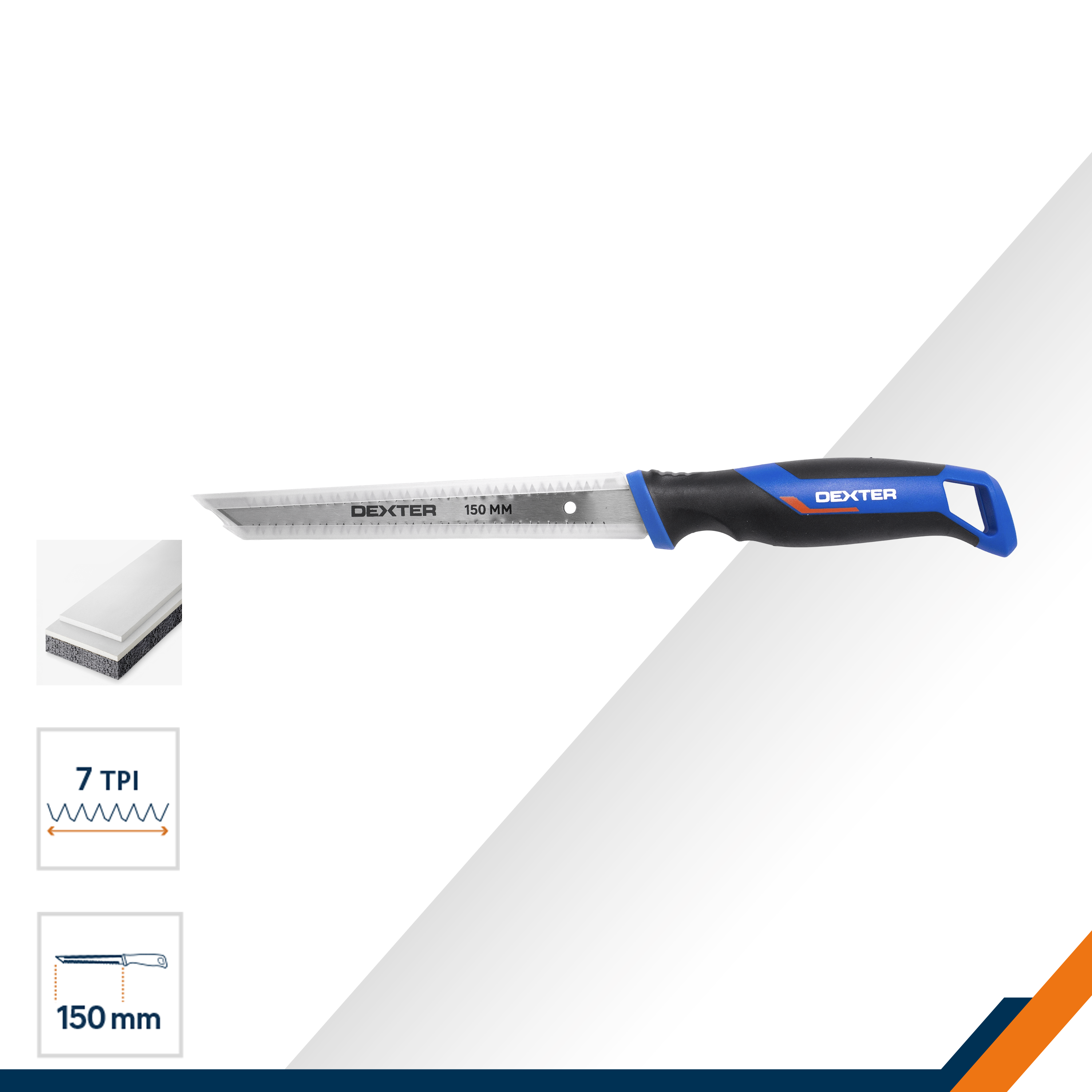 Sierra para placa de yeso rápido DEXTER 150 mm - 4