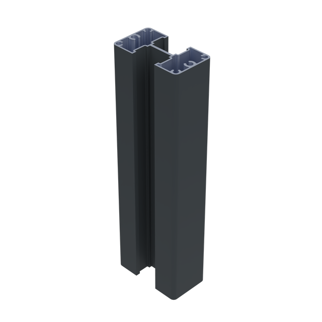 Poteau aluminium Poteau V2 H1870 Gris anthracite l.4.2 x P.7.4