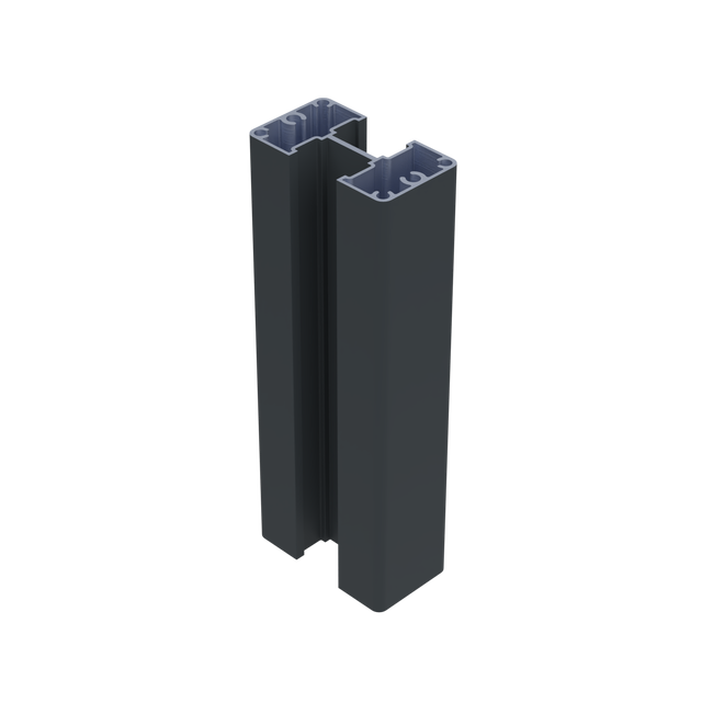 Poteau aluminium Poteau V2 H1200 Gris anthracite l.4.2 x P.7.4