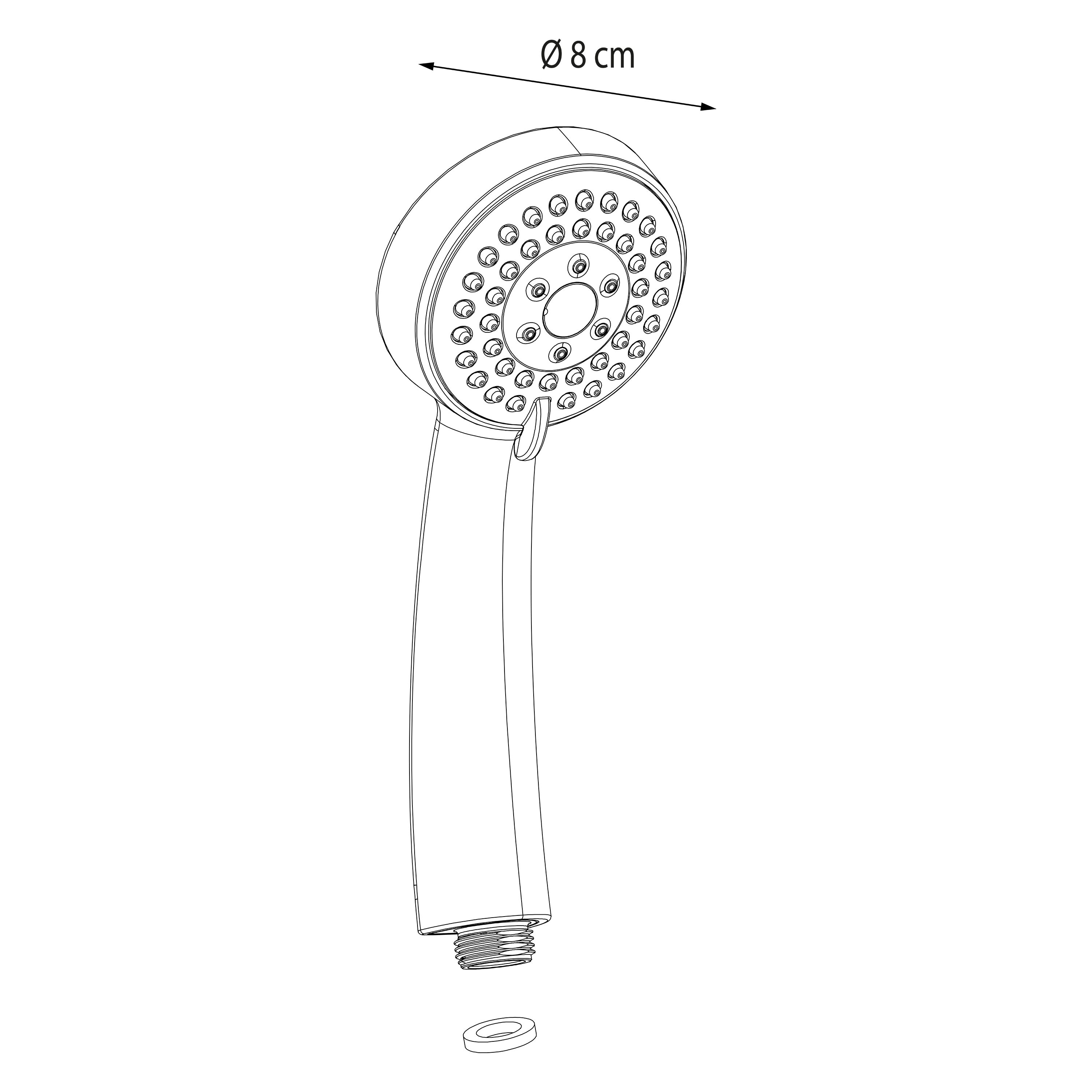 Pommeau de douche chromé SENSEA Edy - 5