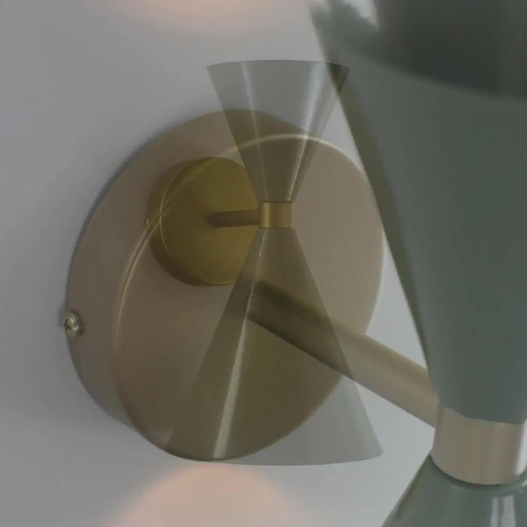 Aplique de pared para dormitorio Xena XTRELAMP de hierro verde compatible con casquillo G9 IP20 - 5