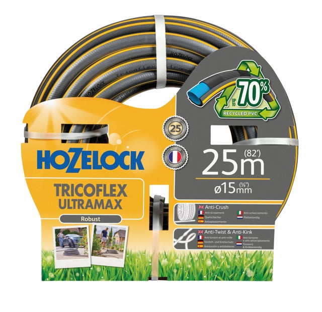 Manguera flexible Hozelock de 15 mm de ø y 25 m de longitud