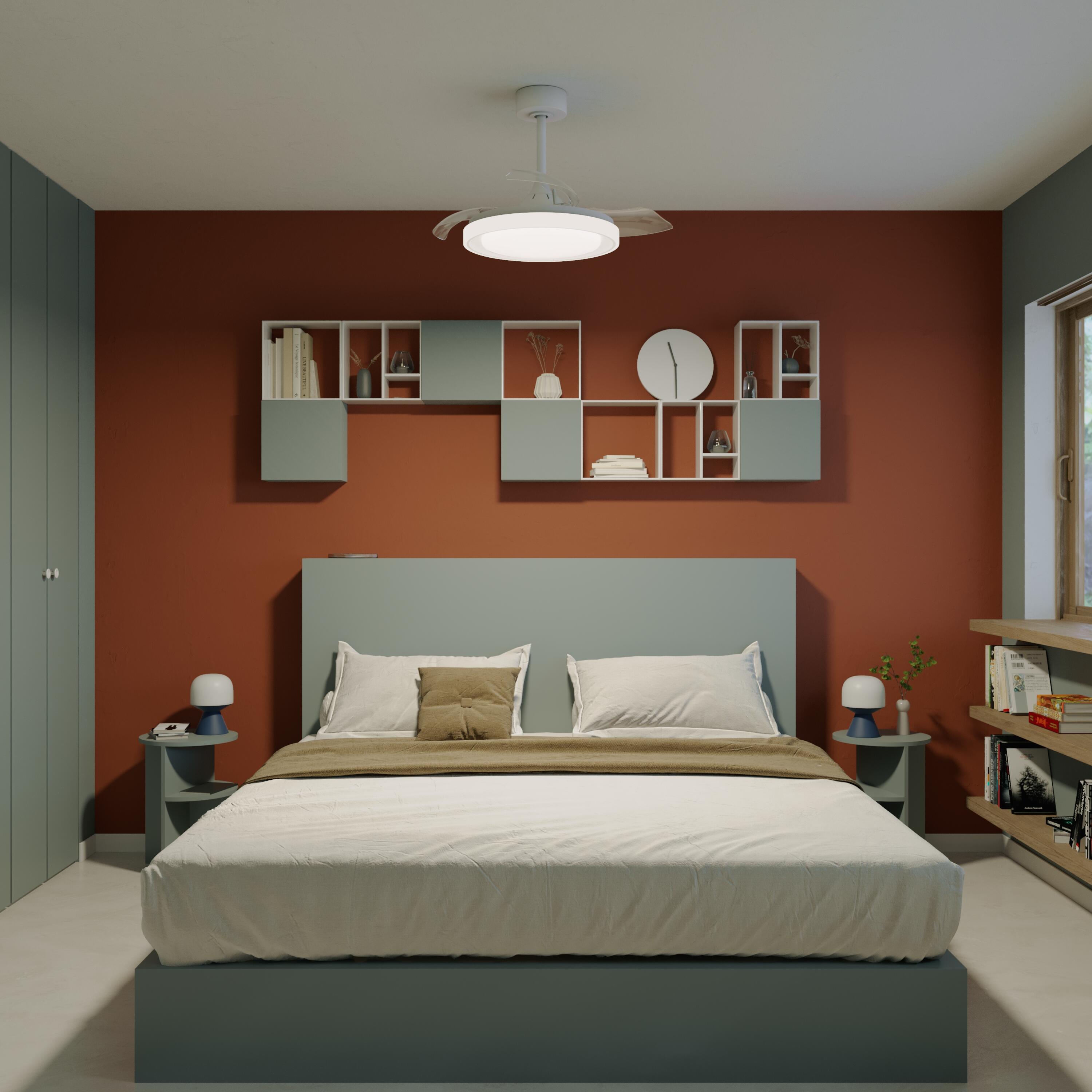 Ventilateur de plafond LED, Blossom S, 91 cm, INSPIRE, blanc - 14