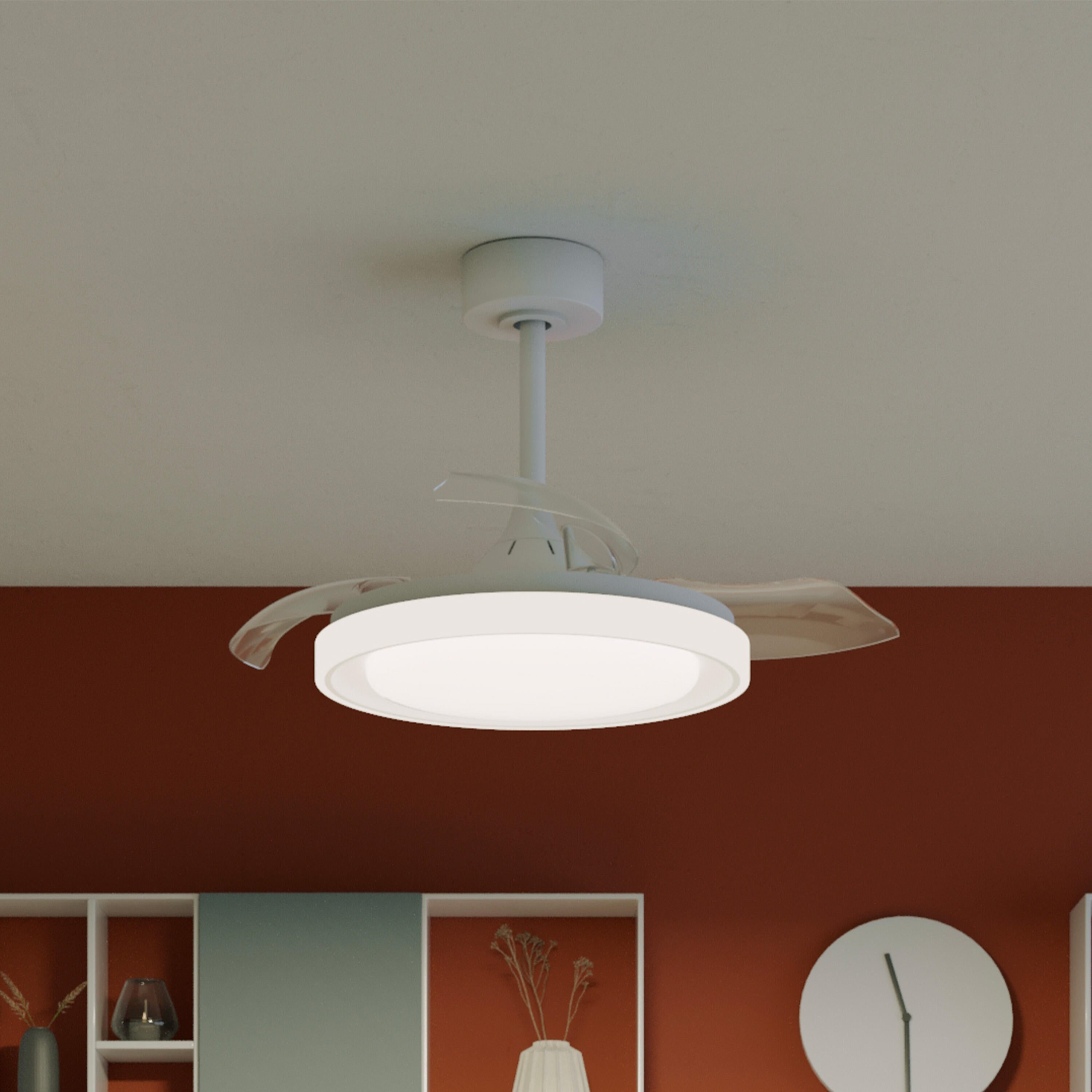 Ventilateur de plafond LED, Blossom S, 91 cm, INSPIRE, blanc - 13