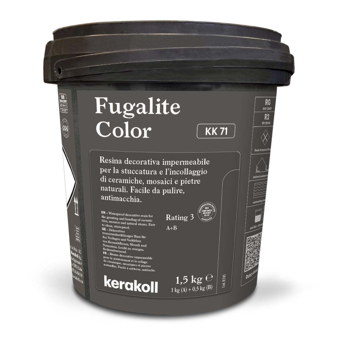 Betume bicomponente FUGALITE COLOR KK71 1,5kg Kerakoll - 2