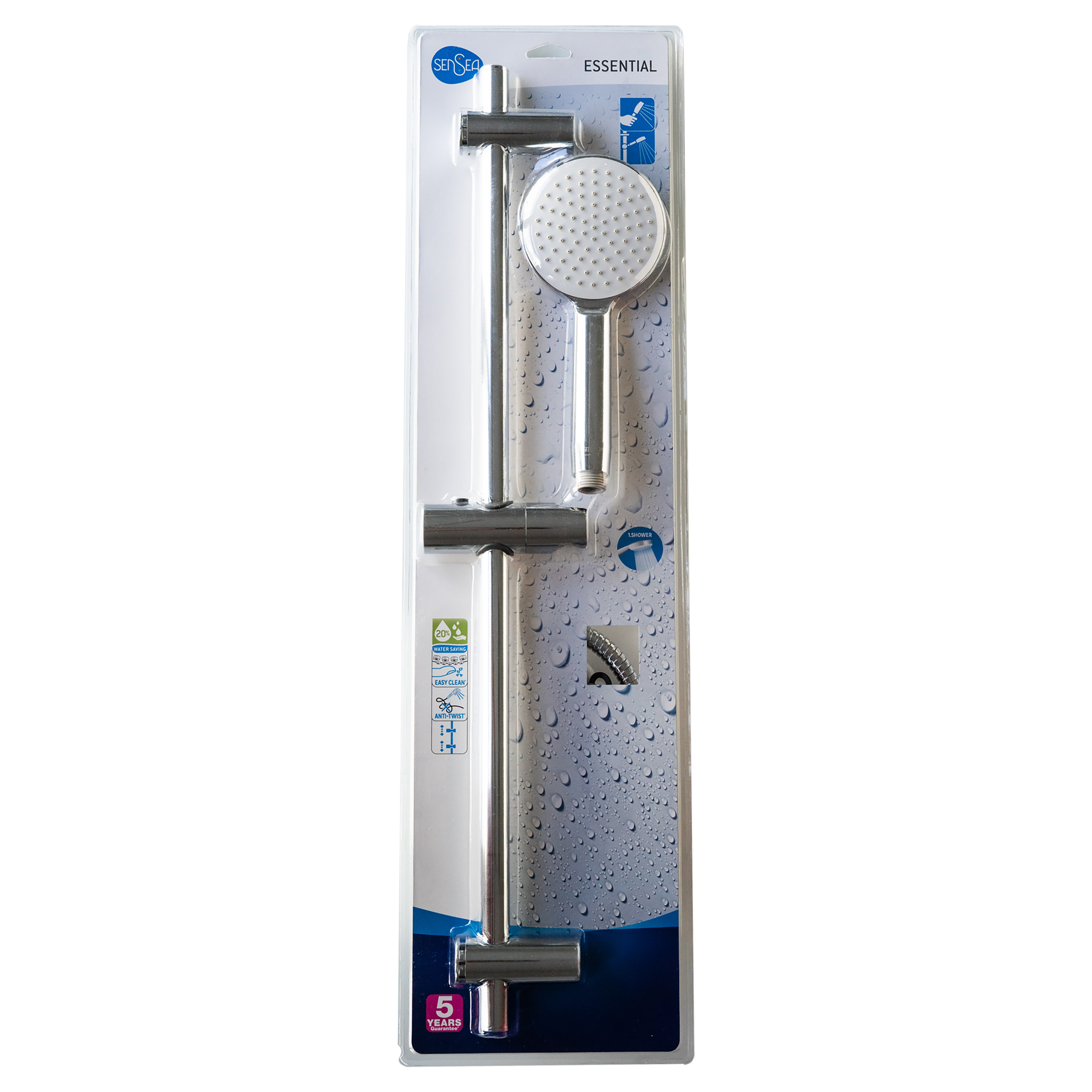 Zestaw prysznicowy przesuwny Essential Sensea - 10