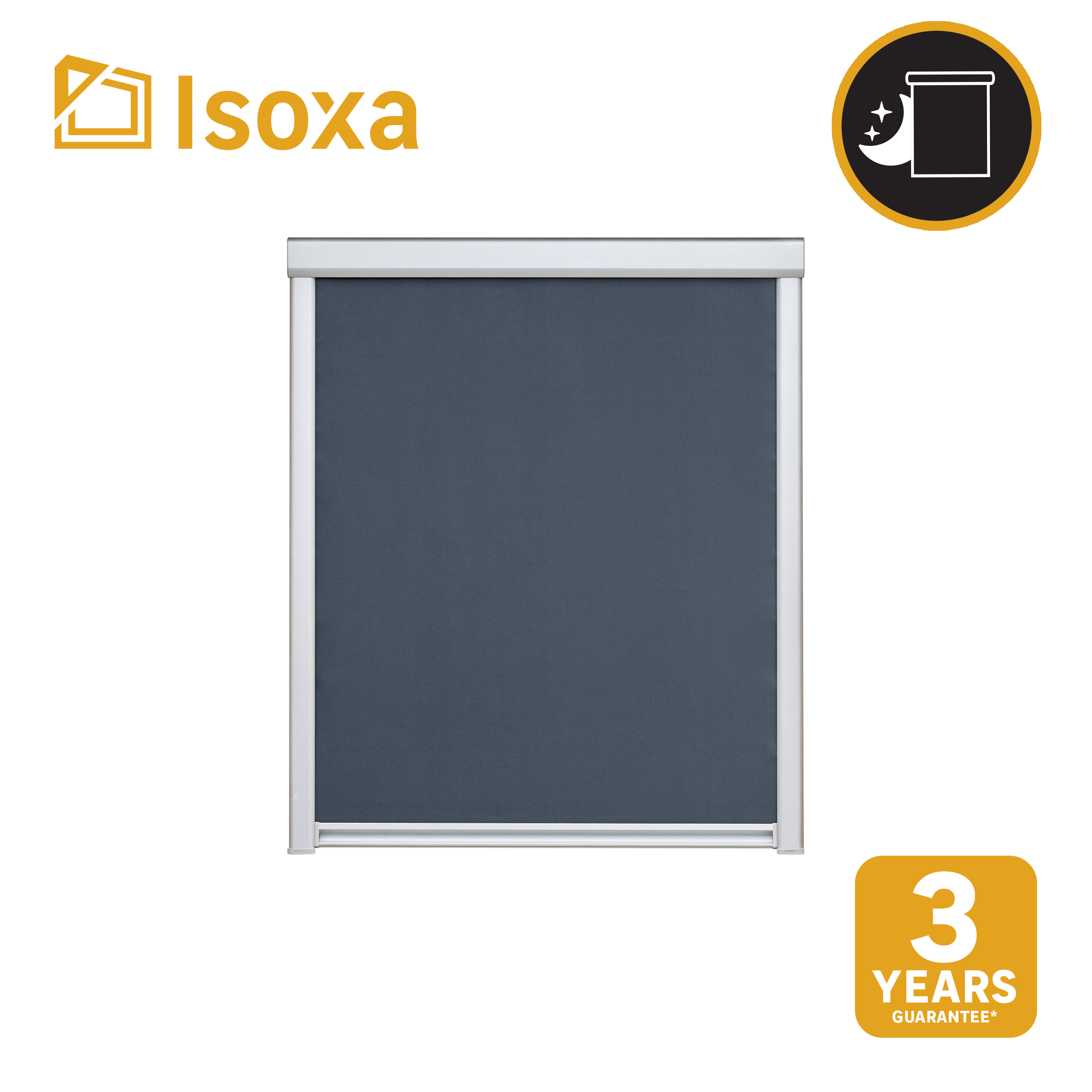 Store fenêtre de toit ISOXA occultant gris Compatible S06, cadre gris - 10