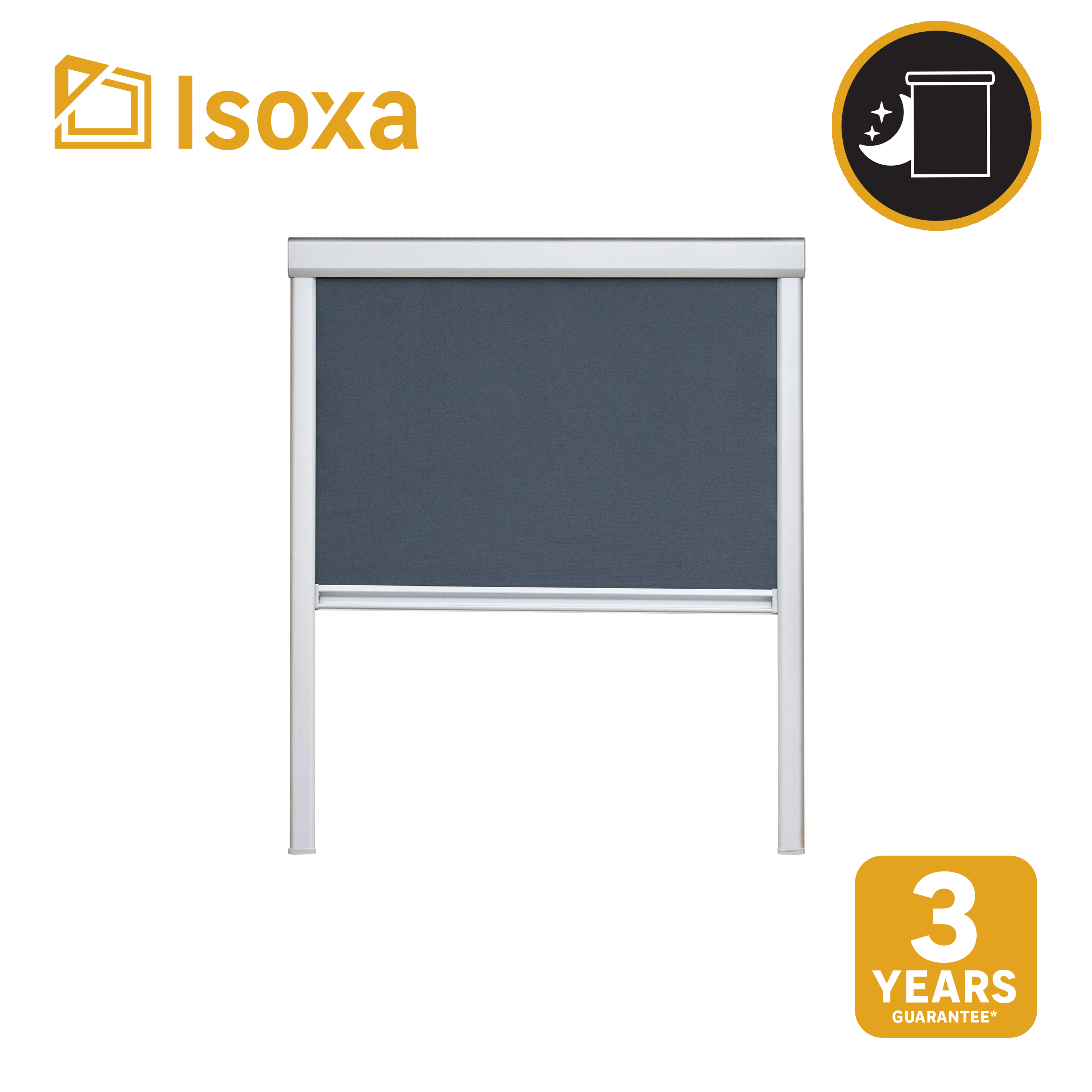 Store fenêtre de toit ISOXA occultant gris Compatible S06, cadre gris - 11