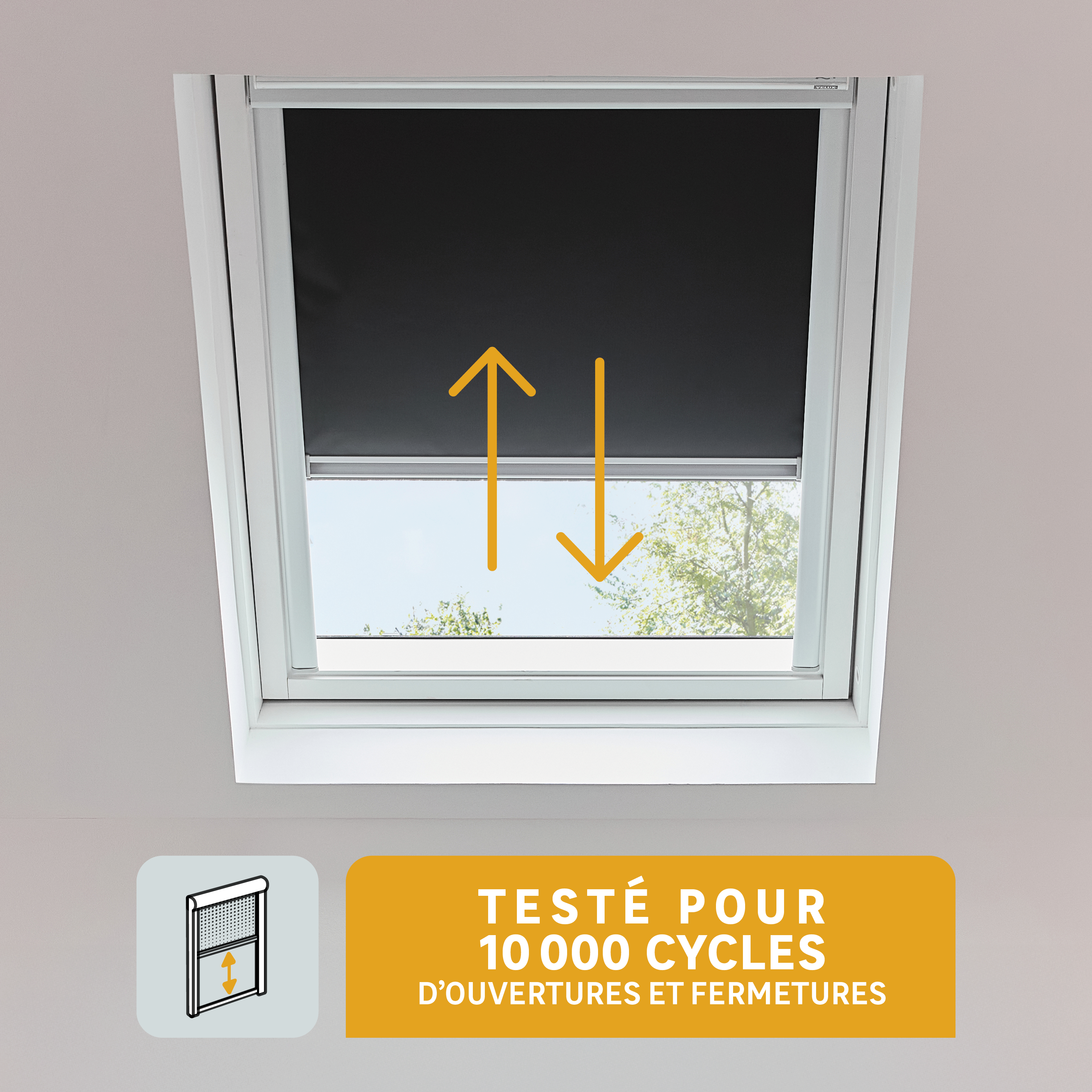 ISOXA Stores bannes compatibles VELUX MK04, M04, SK06, S06 ouverture manuelle, ajustement facile libre et précis - 3