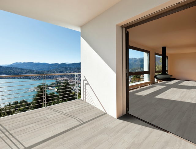 Piastrella da pavimento e rivestimento interno in gres porcellanato 17.8 x 62.8 cm non rettificato bianco Vancouver R9 traffico intenso (pei 4/5) Sp. 7.4 mm 1.9 mq